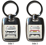 Ford Escort MkI Mexico 1970-74 (Red) Keyring 5